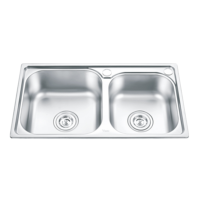 Stainless Steel Sink Double Bowl VY-6838H